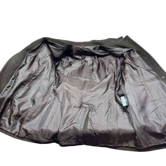 Calvin Klein Angora Rabbit Hair Wool Chocolate Brown Peacoat Like New soft cozy - Picture 6 of 16